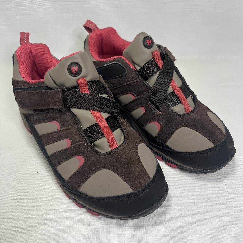 Merrell Chameleon Z-Rap Kids Hiking Shoes Girls Size 6.5 Espresso Holly Berry